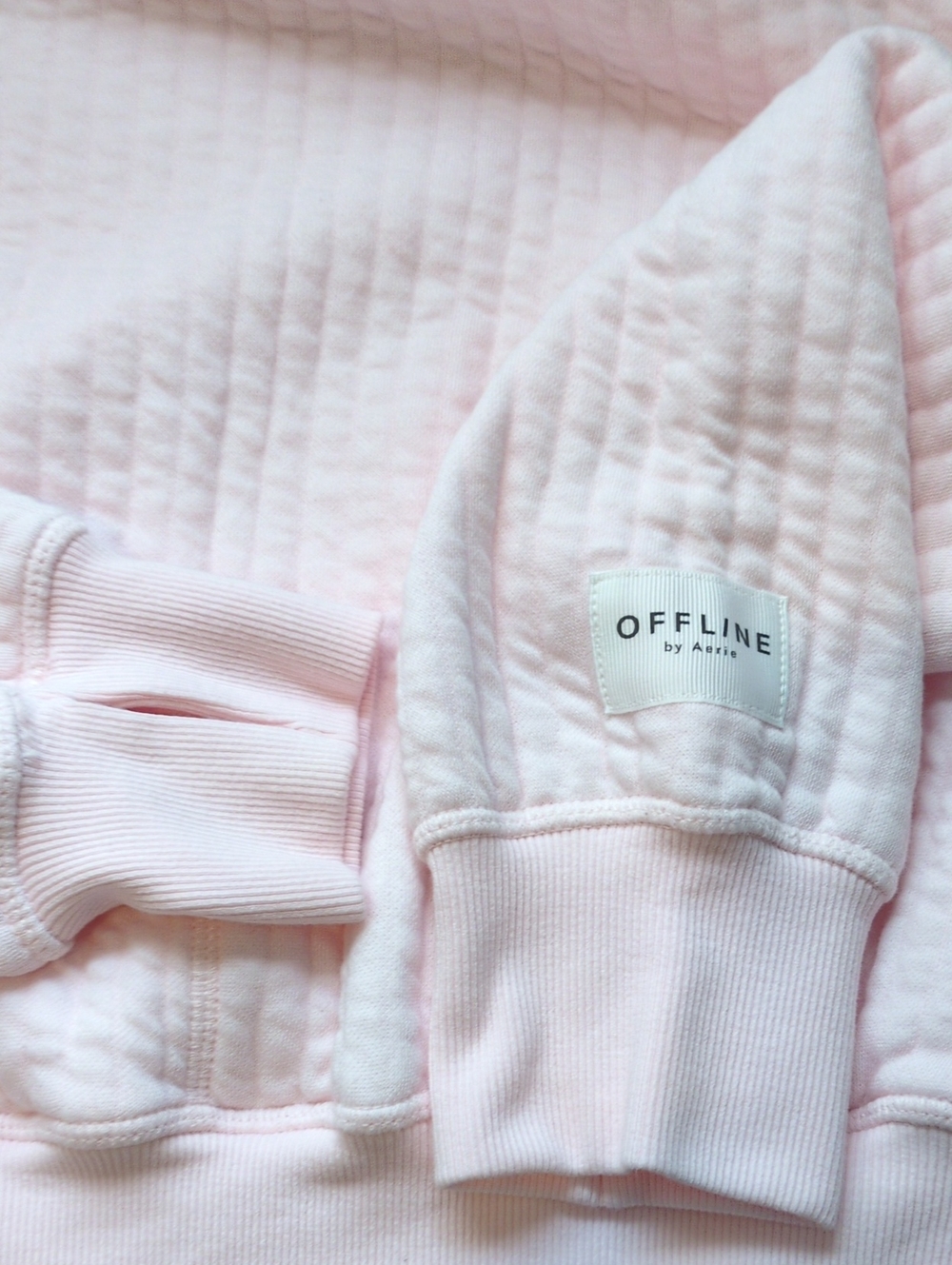 Offline By Aerie Coffee Run Crewneck In Pink Petal Size S - Picture 6 of 8